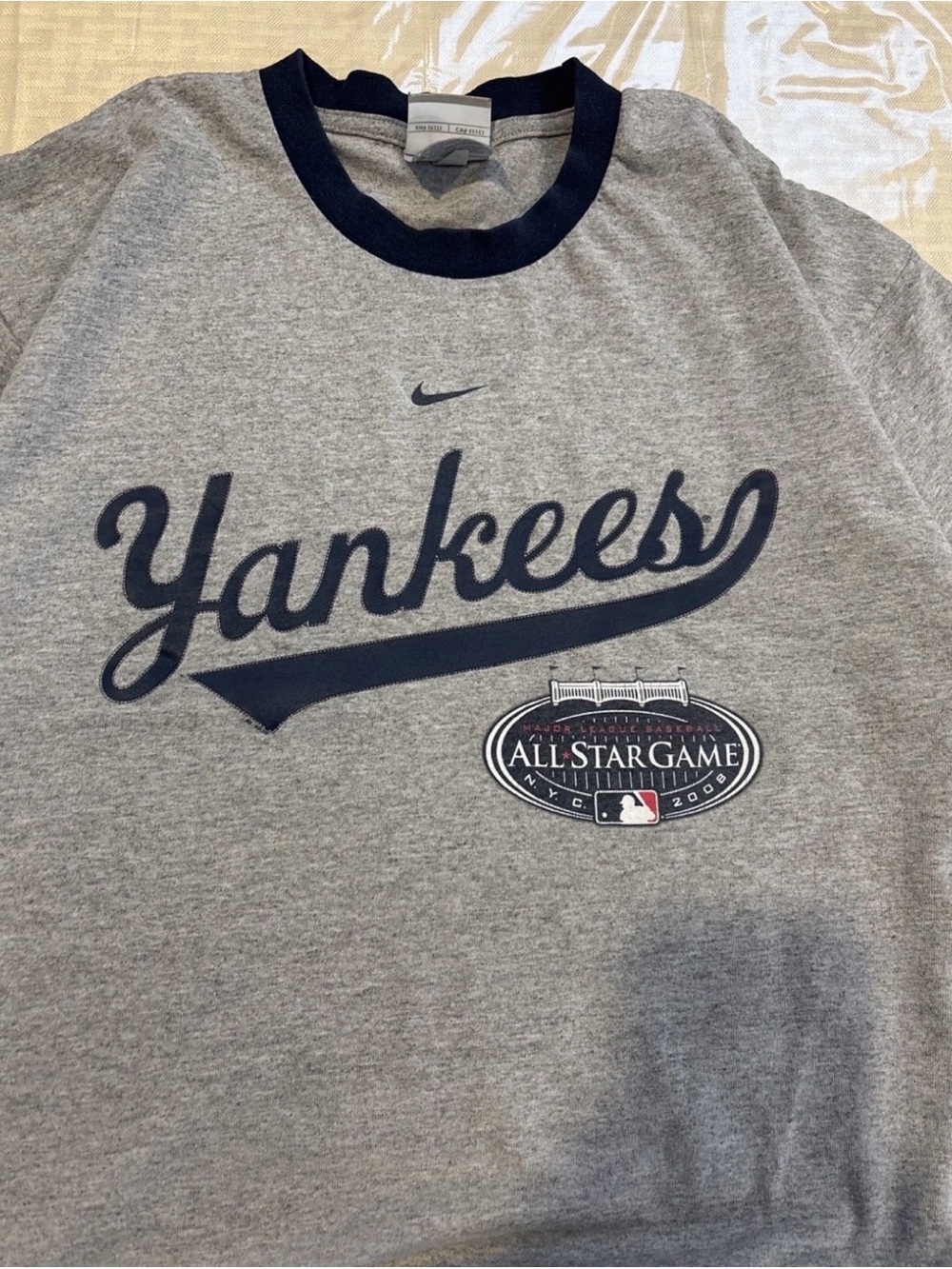 Vintage New York Yankees Center Swoosh T-Shirt Large All Star Game 2008 MLB Y2K - Picture 3 of 10